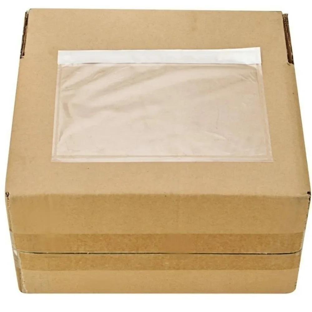 25 Clear Adhesive Packing Shipping Label Envelopes NWT